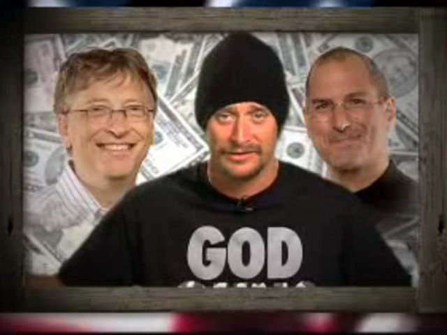 Rock flanked by two folks NOT guesting on his new album
