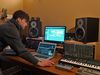 The roving Canadian troubadour shows us the studio where he makes his electronic jams