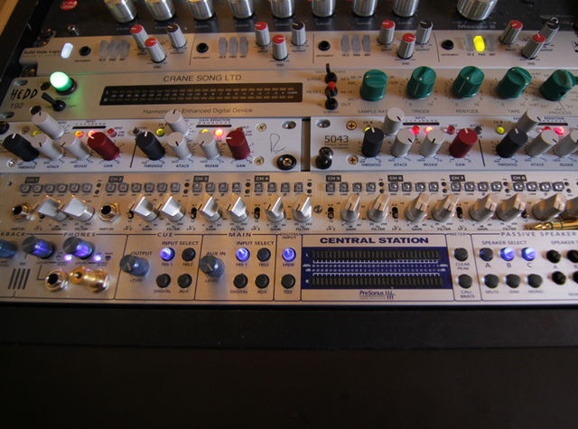 Crane Song Hedd and Neve compressor / limiters