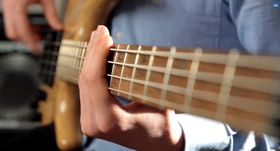 Bass guitar root notes