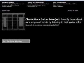 Classic rock guitar solo quiz