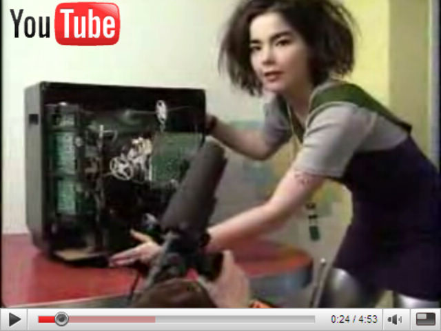 To our eyes, Björk hasn't quite got the hang of the TV sales game quite yet