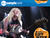 Iron Maiden's Janick Gers strikes a quintessential metal pose.