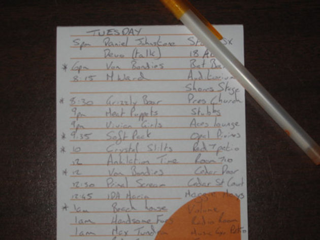 SXSW Blog Day Two: The itinery So many bands, so little time…
