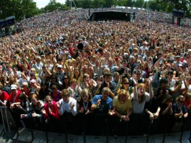 From the stage at V Festival