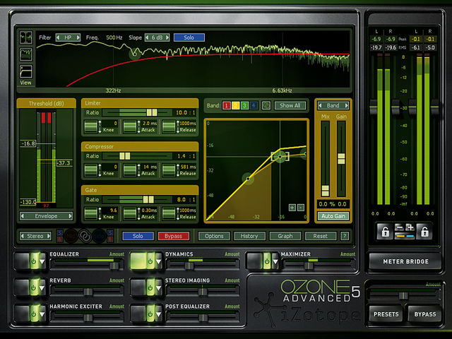 New for v5 is hard or soft knee dynamics – Advanced users can smoothly dial between the two extremes.