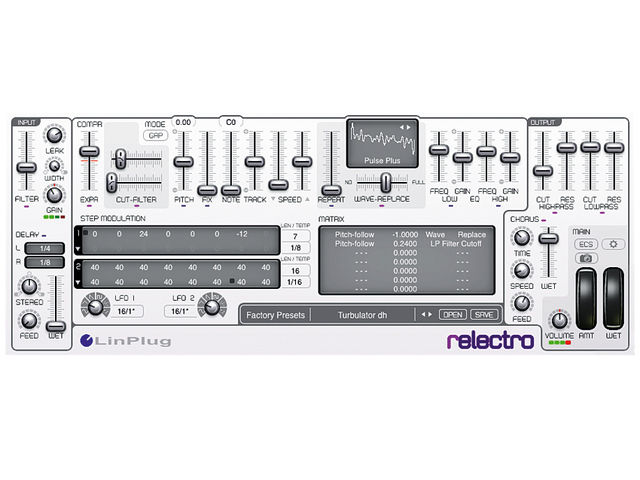Linplug Relectro's EQ gleefully embraces artifacts others try to avoid.