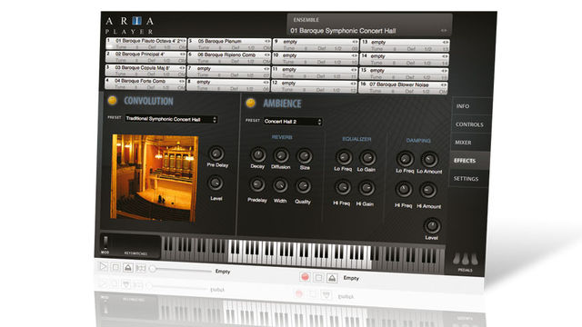 The range of sounds covered is as expansive as six sampled pipe organs could ever be