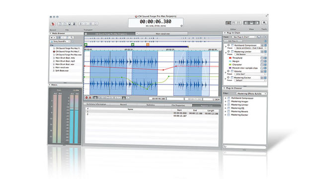 Rather than try and port the PC version, Sound Forge Pro Mac 1.0 is a whole new build from the ground up