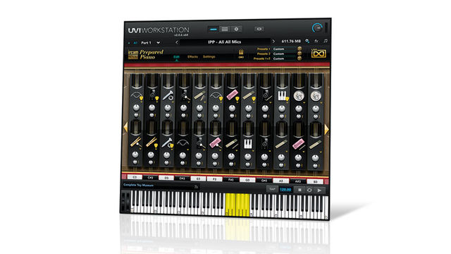 The IRCAM Prepared Piano features 14GB of samples of piano manipulation/abuse