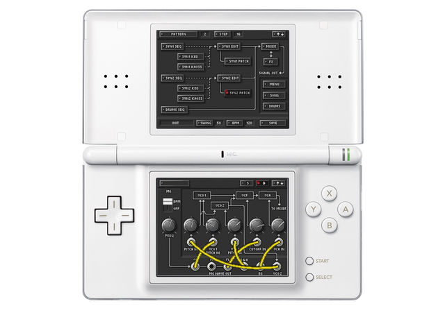 The software makes full use of the DS-10's two screens.