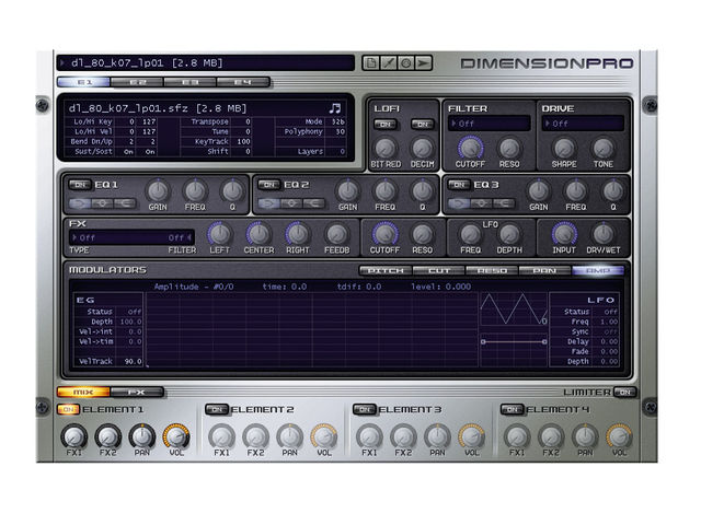 Sonar 8 Producer Edition The full version of Dimension Pro is included.