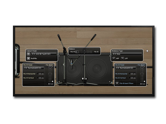 Overloud TH1 Mics can be positioned in 3D space.