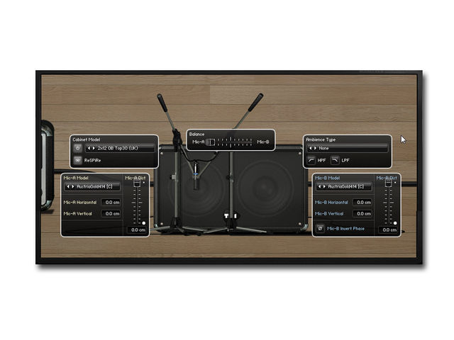 Overloud TH1 Mics can be positioned in 3D space.