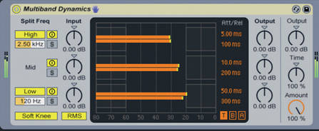 Live 8 multiband dynamics