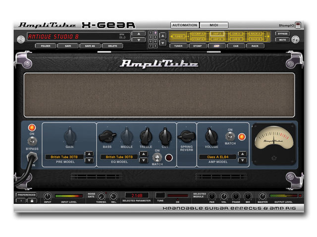 IK Multimedia Amplitube Fender X-Gear enables you to combine units from across the AmpliTube range.
