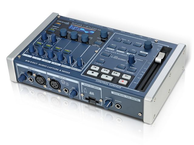 When it's not connected to your computer, the V-Studio 100 can record to SD flash memory.