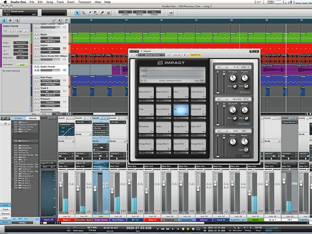 Studio One's look and feel are similar to its rivals.