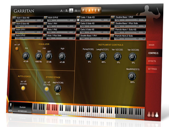 Personal Orchestra now uses Garritan's own Aria playback engine.