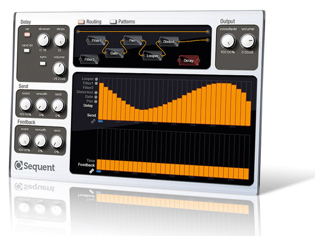 Seven effects driven by 22 step sequencers