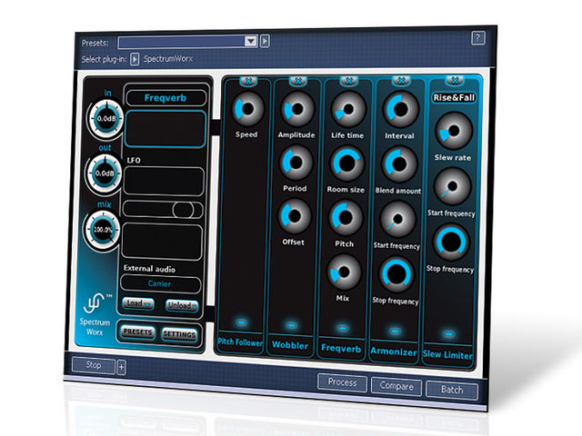 SpectrumWorx 2 may hold a lot of crazy effects, but its interface is nicely straightforward.