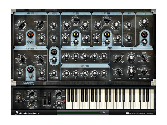 Avid Pro Tools 9 Vacuum is one of the instruments included in the standard setup, which is decent fare, if a little sparse.