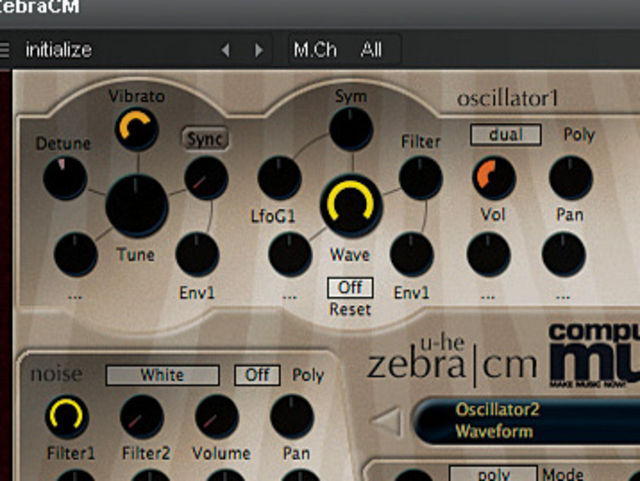 Oscillator settings