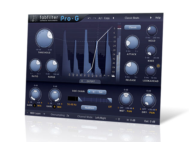 Pro-G features five different 'styles' of gating.