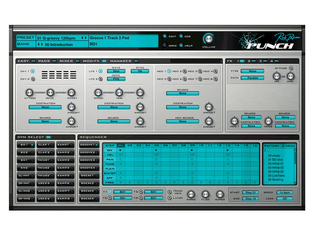 Rob Papen Punch Punch's sequencer encourages live play and offers an innovative and ingenious workflow.
