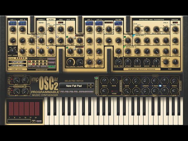 GForce impOSCar 2 The 'small' interface might be hard to read, but once you learn which knob does what, it's usable enough.