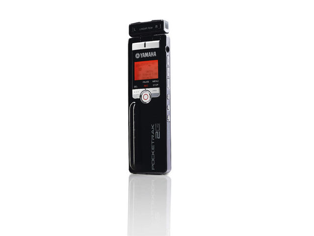 Yamaha Pocketrak 2G front The Pocketrak 2G is slim and user-friendly.