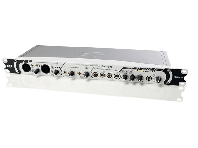 ESI ESU1808 The ESU1808's front panel packs in a lot of connectivity.