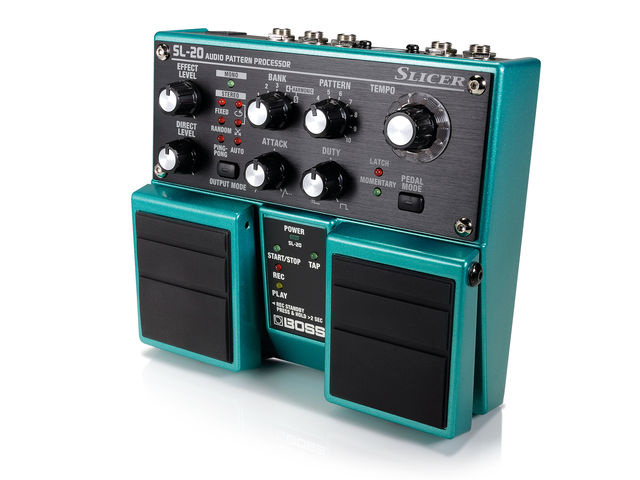 The footswitches are using for setting tempo and turning the effect on/off.