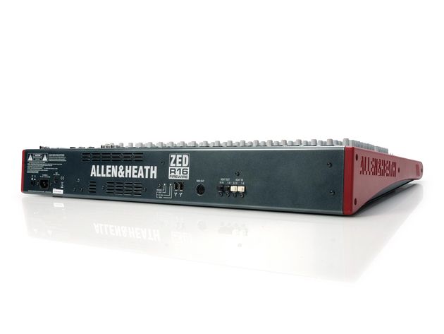 Allen & Heath ZED R16 Multi-channel audio can be transferred via FireWire and ADAT.
