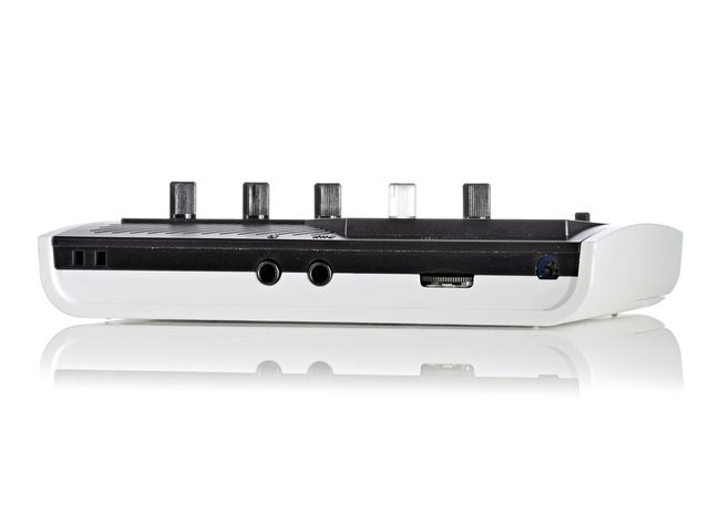 Korg Monotron Though noisy, the output surpasses the built-in speaker.