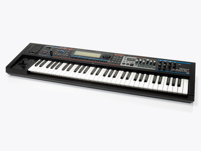 Roland Juno-Gi There's a lot crammed in to the front-panel, with all available space taken up with the Juno's various controls and tools.