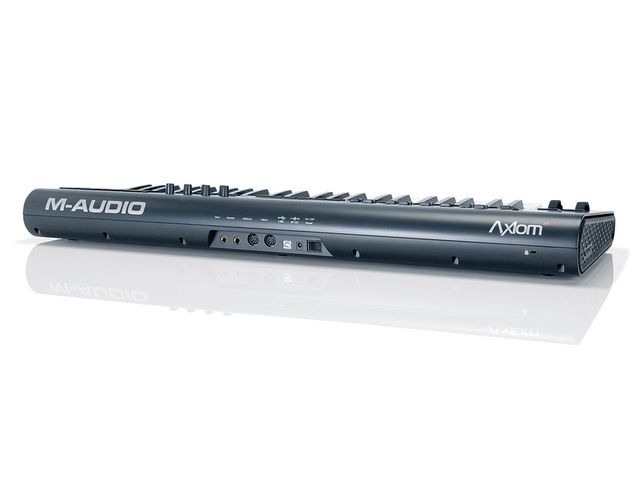 M-Audio Axiom 49 The curved profile makes the Axiom 49 easy to shift about.