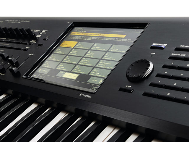 Korg Kronos Workstation The large, eight-colour touchscreen is at the centre of the Kronos' operation.