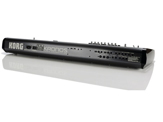 Korg Kronos Workstation The rear of the Kronos features USB slots and six audio I/Os.