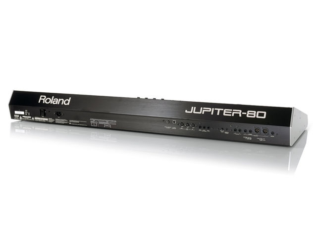 Roland Jupiter-80 Digital output, MIDI, USB, audio in, main and sub outs plus pedal inputs.