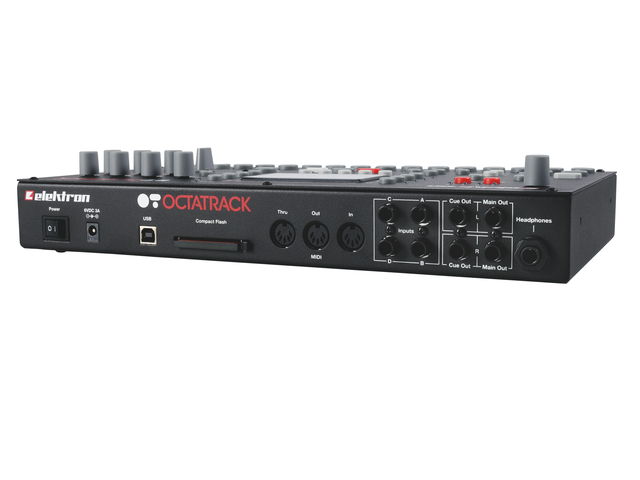 We're a little disappointed that the Octatrack doesn't include individual outputs for each of its eight stereo tracks. The internal effects sound good but it would be nice to route the outputs to a mixer for more versatile options.