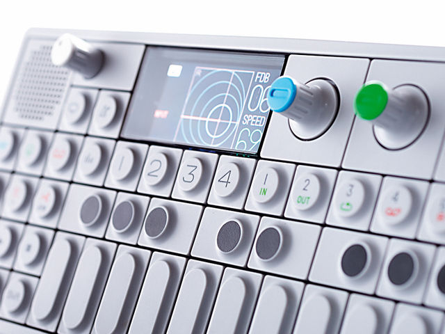 Teenage Engineering OP-1 The OP-1's layout is simple, with a push-button keyboard and rotary encoders.
