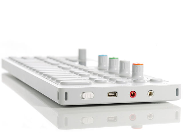 Teenage Engineering OP-1 The USB port is used for battery charging, file transfers and firmware updates.