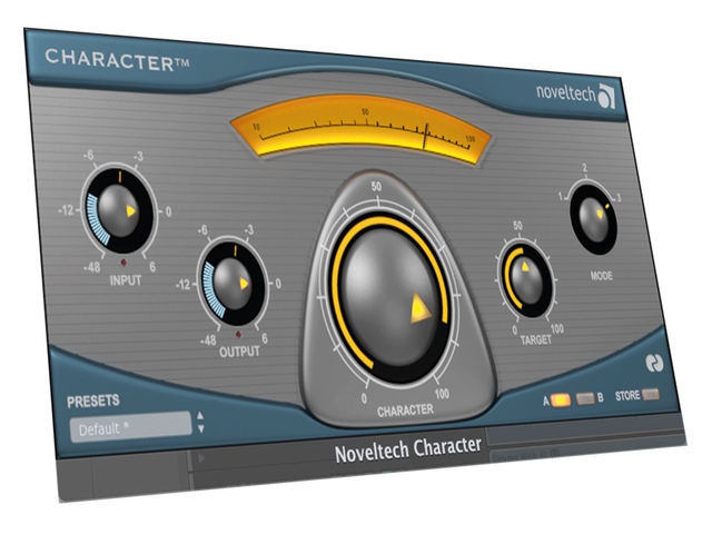 The large central Character knob on the Noveltech's interface adjusts the level of effect being dialled in.