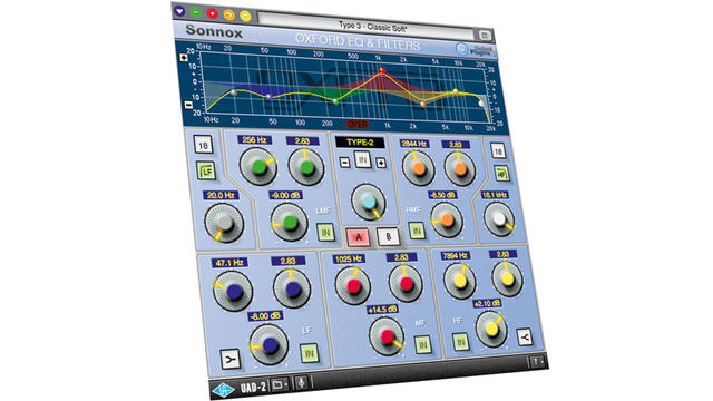 Sonnox EQ recreates the tone-shaping capabilities from the OXF-R3 digital mixing console