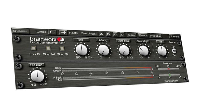 As the name suggests, bx_stereomaker is a mono in/stereo out processor designed to add stereo width to mono sounds. It calls this 'pseudo-spatiality'