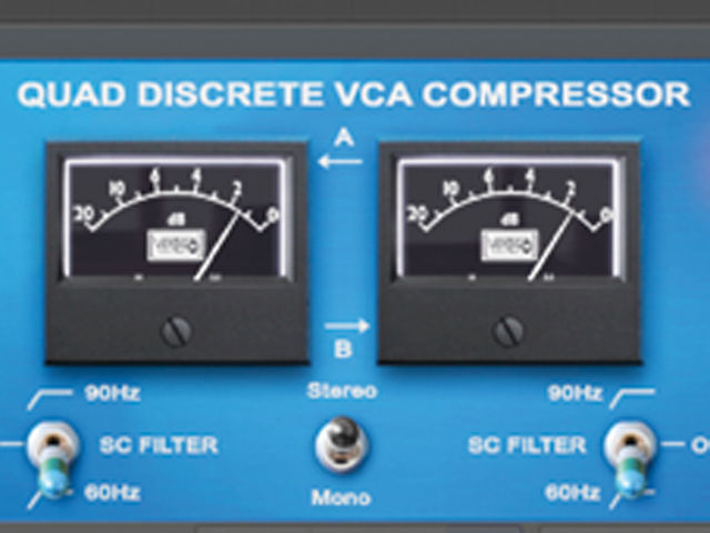 Vertigo Sound / Brainworx VSC-2 Plug-in The VSC-2 can compress stereo channels individually.