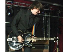 Bernard Butler shows off his guitar collection
