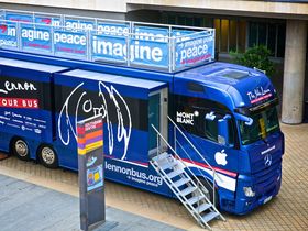 MusicRadar visits the John Lennon Educational Tour Bus