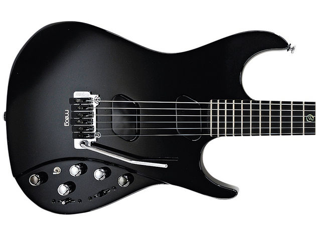 The Moog's Wilkinson vibrato sports Graph Tech piezo saddles